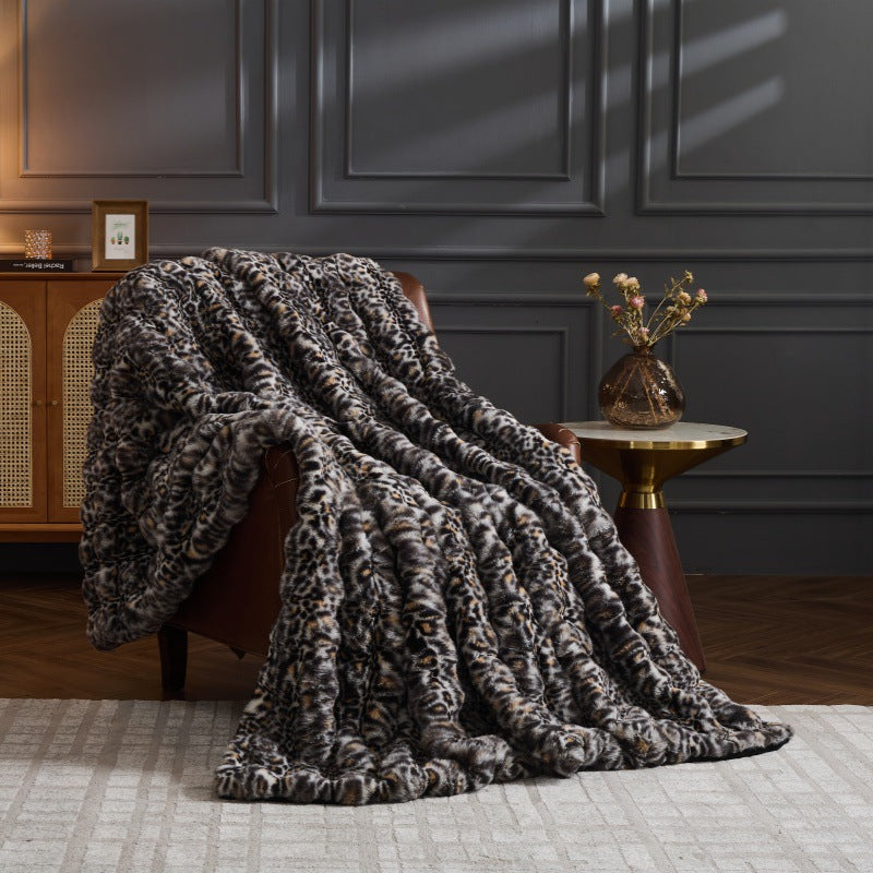 Leopard Print Bubble Blanket