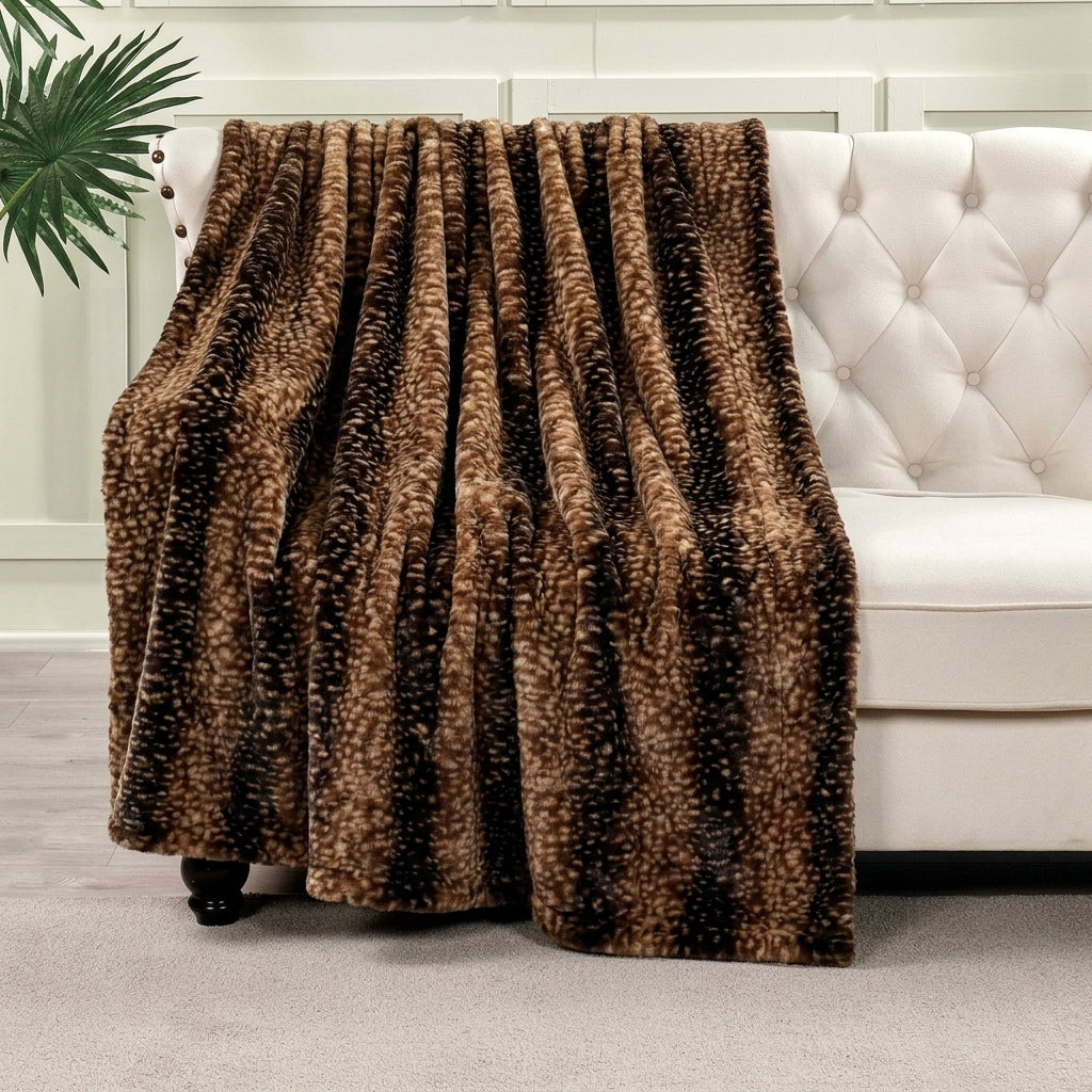 Deer Brown Cozy Blanket