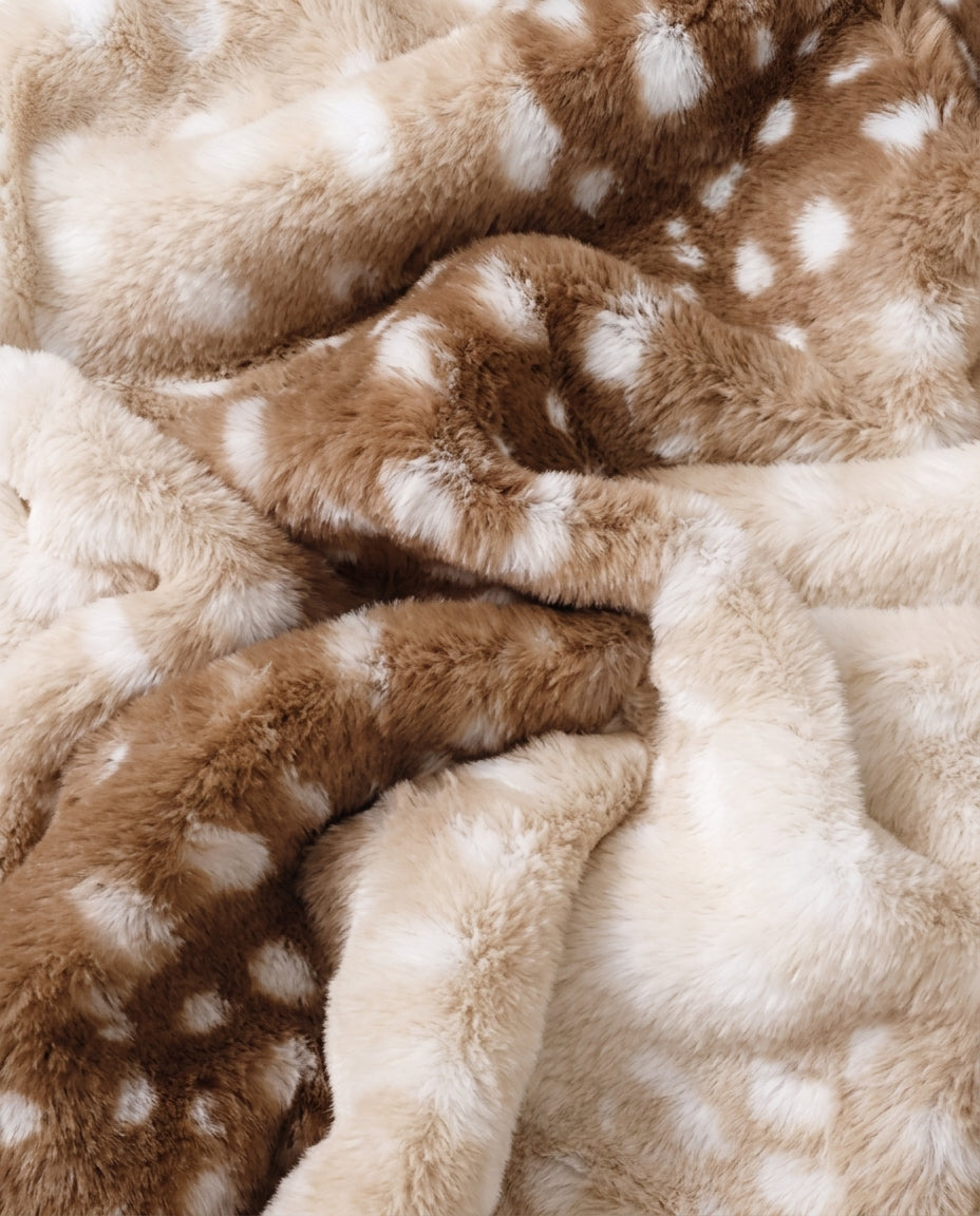 Deer Print Cozy Blanket